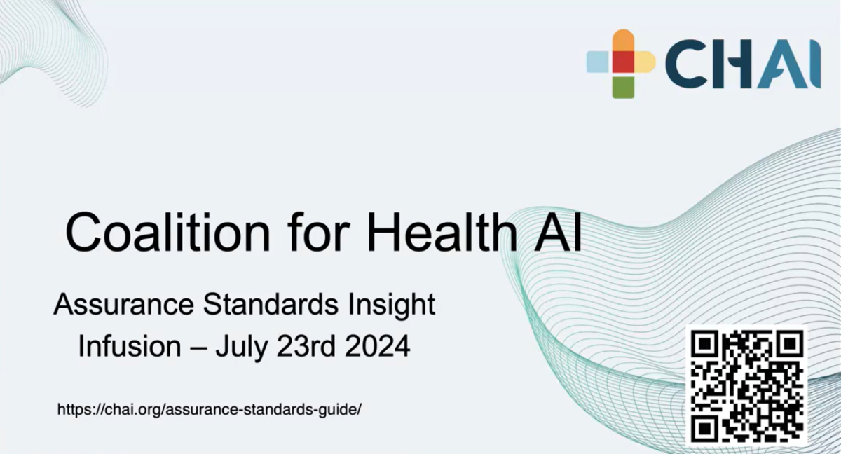 Ad for Coalition for Health Al event