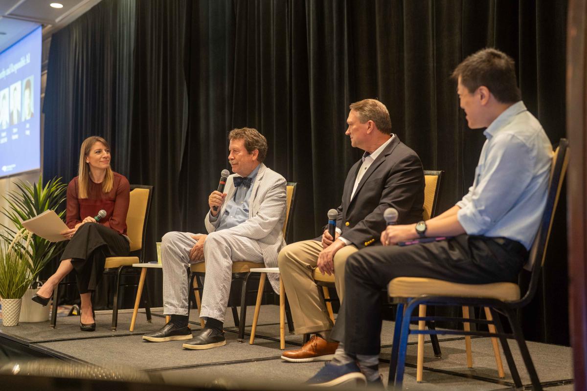 Trustworthy AI panel with four AI experts at the Triangle AI Summit