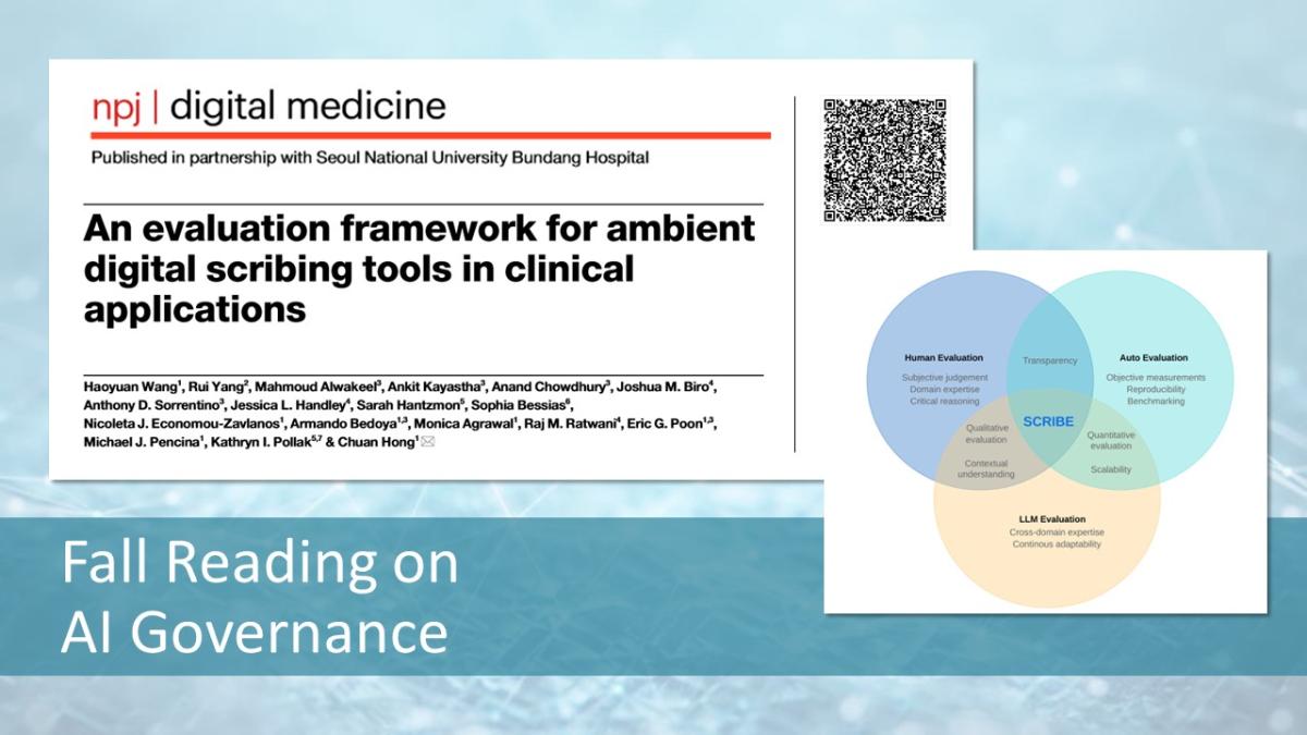 Fall reading on AI governance