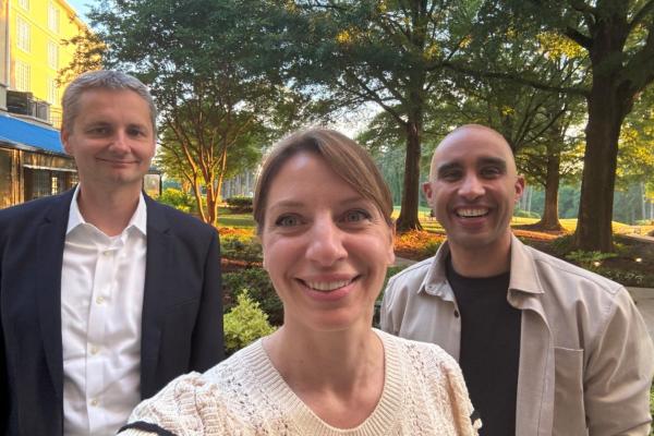 L to R Michael Pencina, Nicoleta Economou and Michel van Genderen 