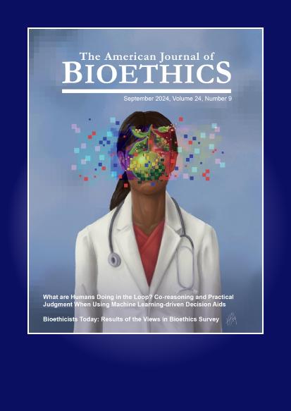 The cover of the American Journal of Bioethics 