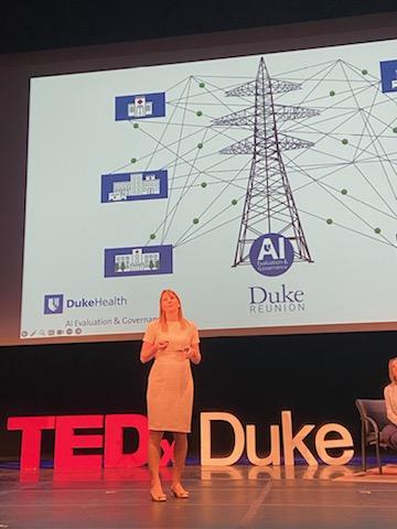 Dr. Economou presenting at the Duke Reunion 2025 event hosted by Duke Office of Alumni Engagement