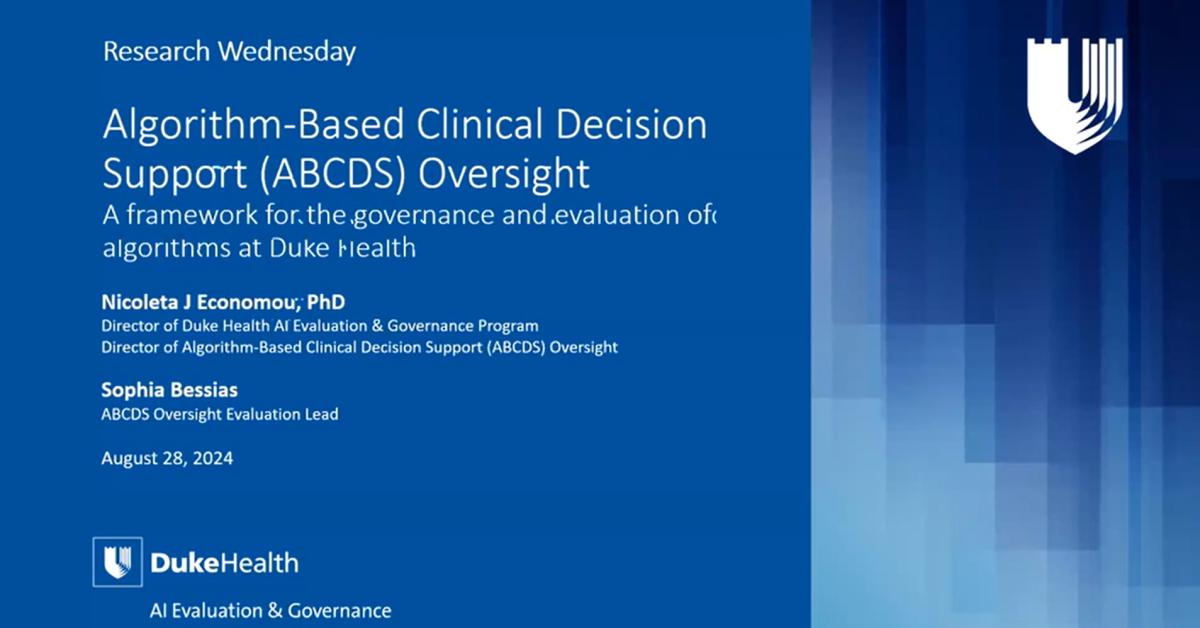 Duke Office of Clinical Research (DOCR) Research Wednesday | Duke ...