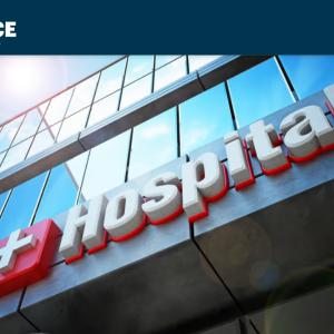 Front of a hospital
