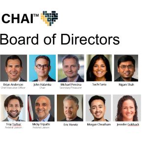 Headshots of CHAI's board of directors